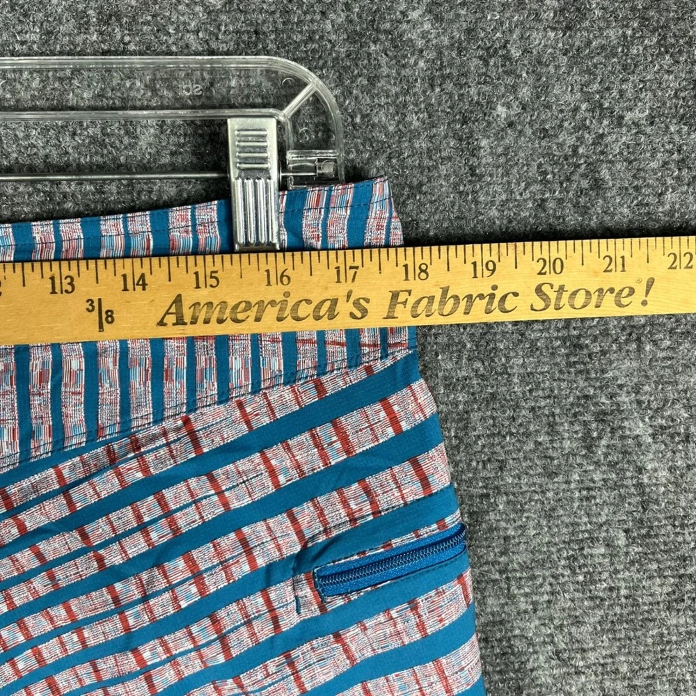 Patagonia‎ Board Shorts Mens 32 Blue Red Striped Lace Up Swim Trunks Pocket